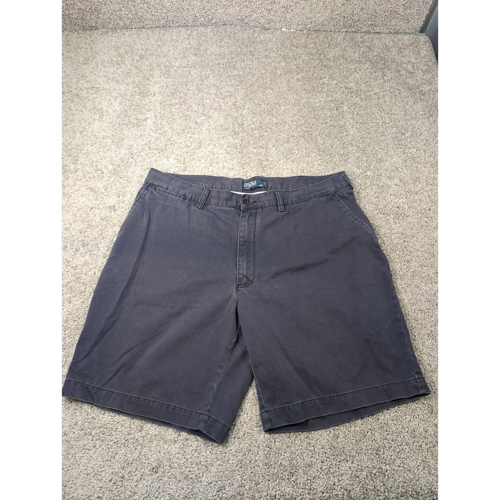 Polo Ralph Lauren Mens Prospect Shorts Navy Blue Cotton Chino Size 40 Classic